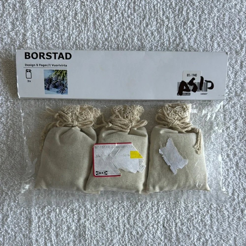 IKEA BORSTAD Beige Sachet Set